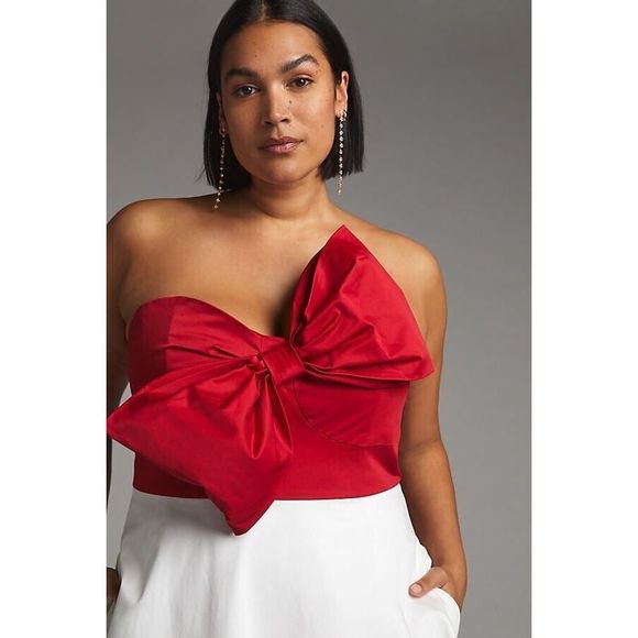 Anthropologie HUTCH Bow-Tie Maxi Dress Size 6.A41 - Picture 2 of 9